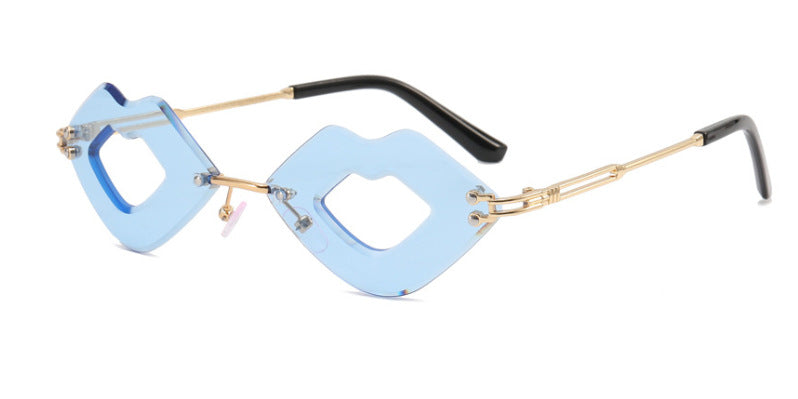 Wholesale Lip Cut Edge Metal PC Sunglasses